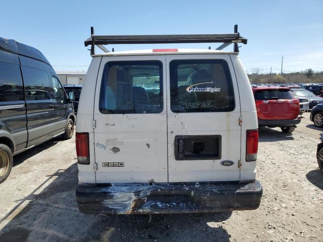 1FTNE24W85HA79122 - 2005 FORD ECONOLINE E250 VAN WHITE photo 6