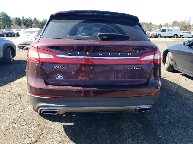 2LMPJ8LP3HBL14349 - 2017 LINCOLN MKX RESERVE Tünd qırmızı foto 6