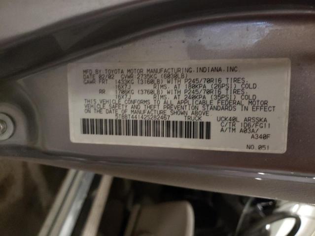 5TBBT44142S282467 - 2002 TOYOTA TUNDRA ACCESS CAB ვერცხლისფერი ფოტო 12