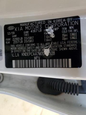 KNDEPCAA7M7045928 - 2021 KIA SELTOS LX WHITE photo 14