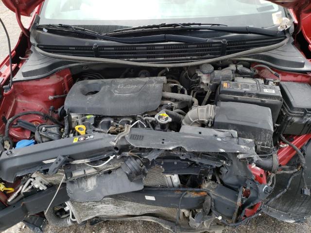 3KPA24AB9KE181437 - 2019 KIA RIO S RED photo 11