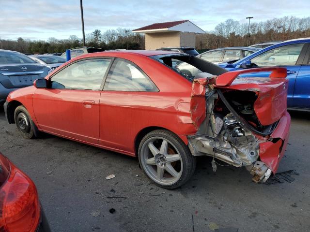 1HGEM22902L076256 - 2002 HONDA CIVIC EX RED photo 2