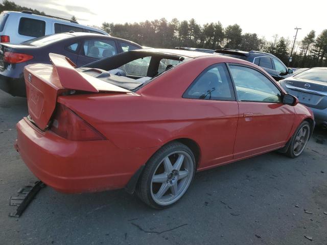 1HGEM22902L076256 - 2002 HONDA CIVIC EX RED photo 3