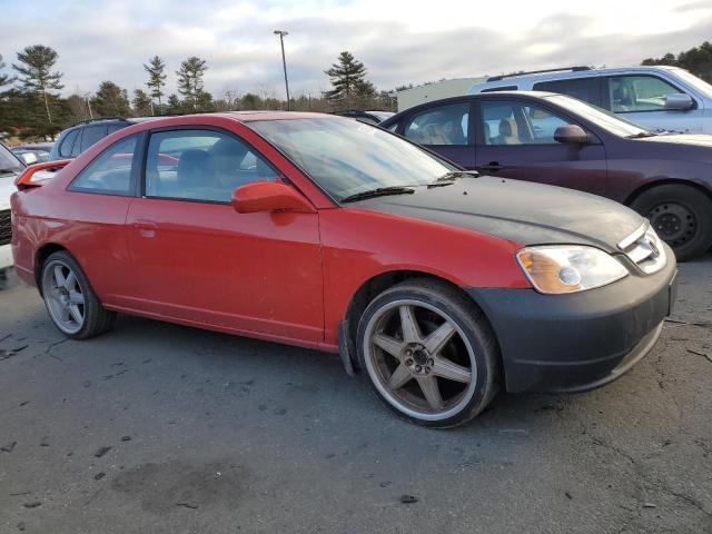 1HGEM22902L076256 - 2002 HONDA CIVIC EX RED photo 4