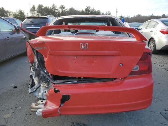 1HGEM22902L076256 - 2002 HONDA CIVIC EX RED photo 6