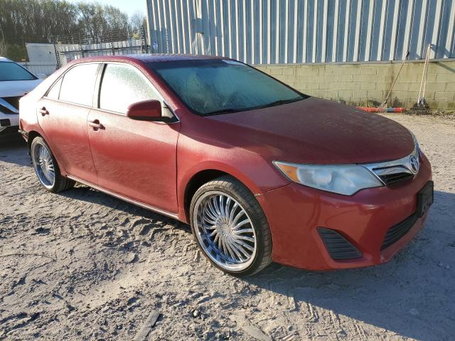 4T4BF1FK8CR183765 - 2012 TOYOTA CAMRY BASE RED photo 4