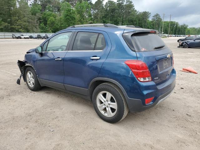 3GNCJLSB8KL195921 - 2019 CHEVROLET TRAX 1LT BLUE photo 2