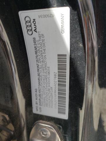 WAUVVAFR4AA027682 - 2010 AUDI S5 PRESTIGE BLACK photo 12