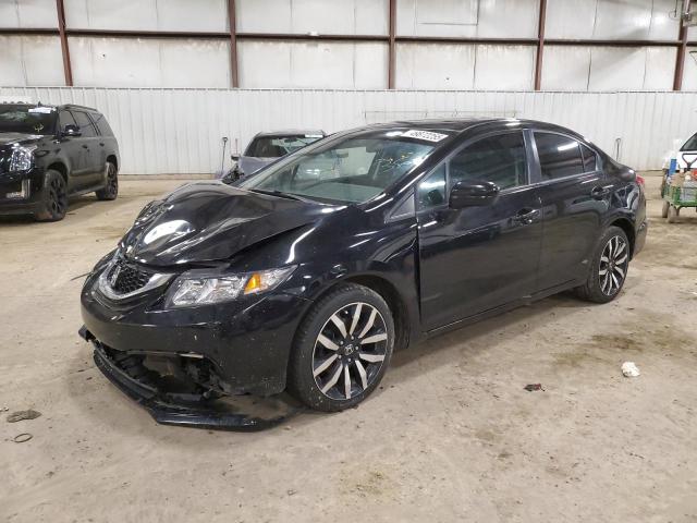 19XFB2F98FE089144 - 2015 HONDA CIVIC EXL BLACK photo 1