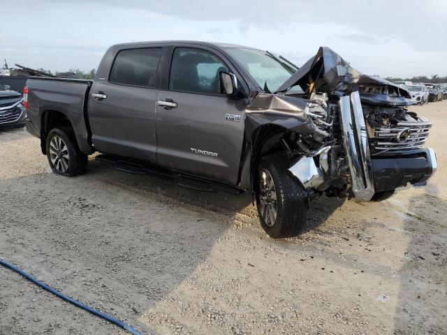 5TFHY5F15MX037518 - 2021 TOYOTA TUNDRA CREWMAX LIMITED GRAY photo 4