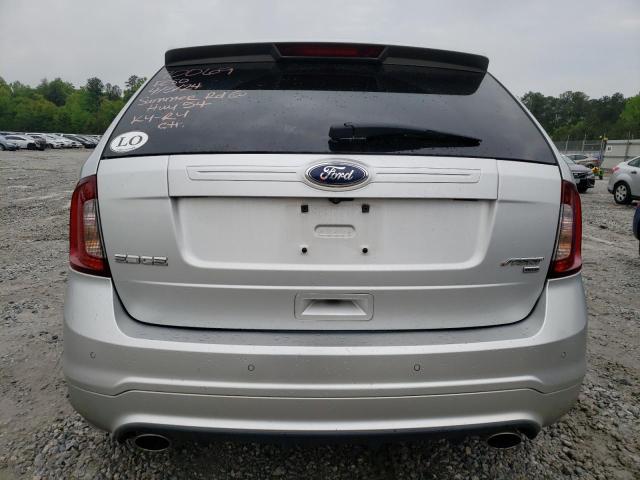 2FMDK4AK3BBB64780 - 2011 FORD EDGE SPORT SILVER photo 6