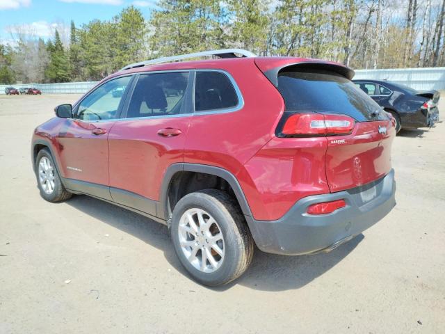 1C4PJLCB0GW257953 - 2016 JEEP CHEROKEE LATITUDE RED photo 2