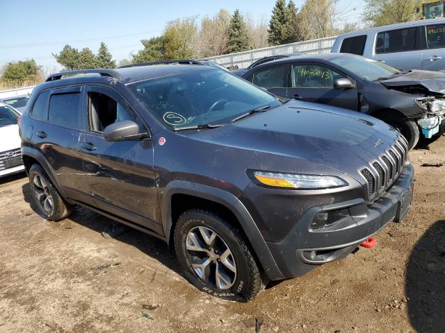 1C4PJMBX8JD583330 - 2018 JEEP CHEROKEE TRAILHAWK 灰色 照片 4
