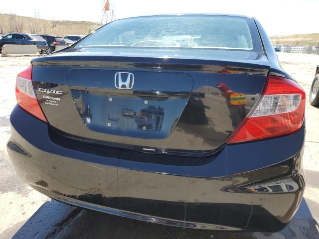 19XFB2F5XCE354462 - 2012 HONDA CIVIC LX BLACK photo 6