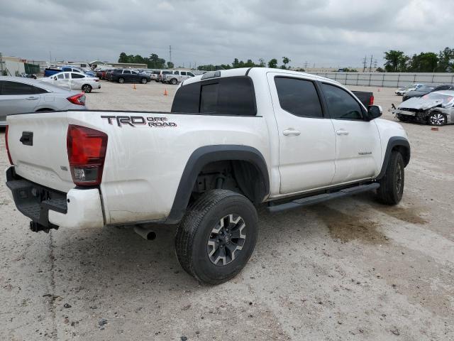 5TFAZ5CNXJX066546 - 2018 TOYOTA TACOMA DOUBLE CAB WHITE photo 3