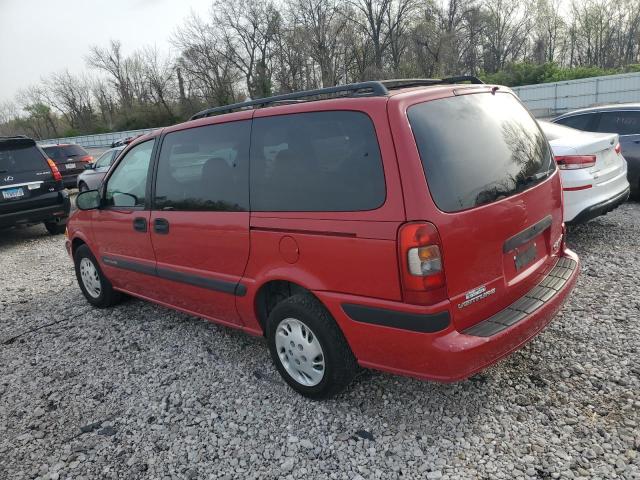 1GNDX03EXWD292740 - 1998 CHEVROLET VENTURE MAROON photo 2