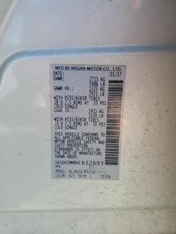 5N1DR2MM8HC652693 - 2017 NISSAN PATHFINDER S Boz foto 13