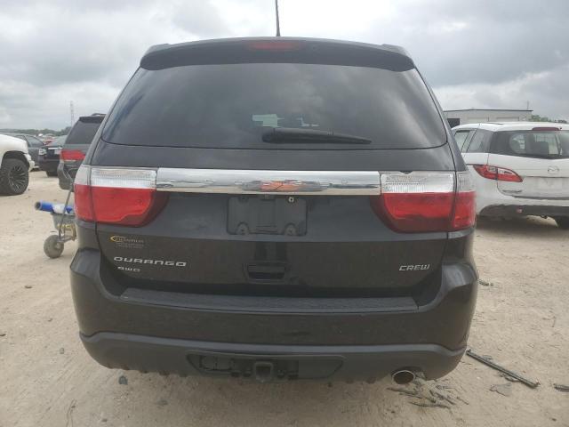 1C4RDJDGXDC680048 - 2013 DODGE DURANGO CREW BLACK photo 6