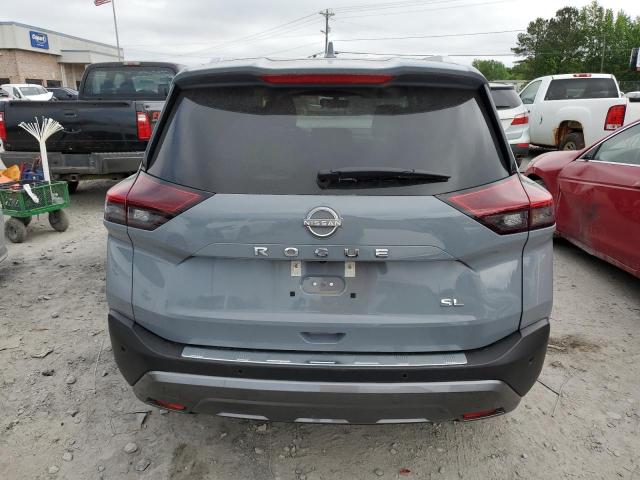 5N1BT3CA9NC717343 - 2022 NISSAN ROGUE SL GRAY photo 6