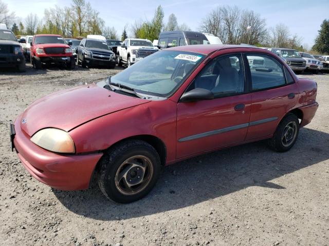 2C1MR5223X6724640 - 1999 CHEVROLET METRO LSI RED photo 1