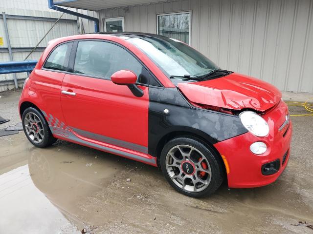 3C3CFFBR9CT171643 - 2012 FIAT 500 SPORT RED photo 4