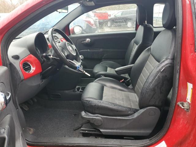 3C3CFFBR9CT171643 - 2012 FIAT 500 SPORT RED photo 7