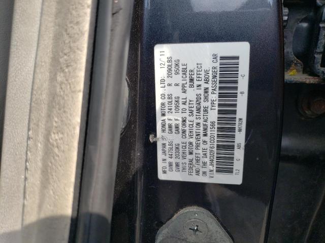 JH4CU2F61CC011566 - 2012 ACURA TSX TECH CHARCOAL photo 13