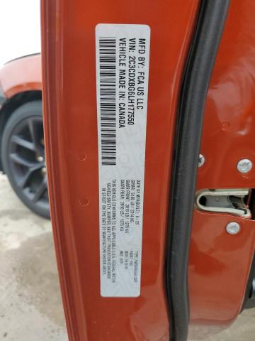 2C3CDXBG6LH177550 - 2020 DODGE CHARGER SXT ORANGE photo 13