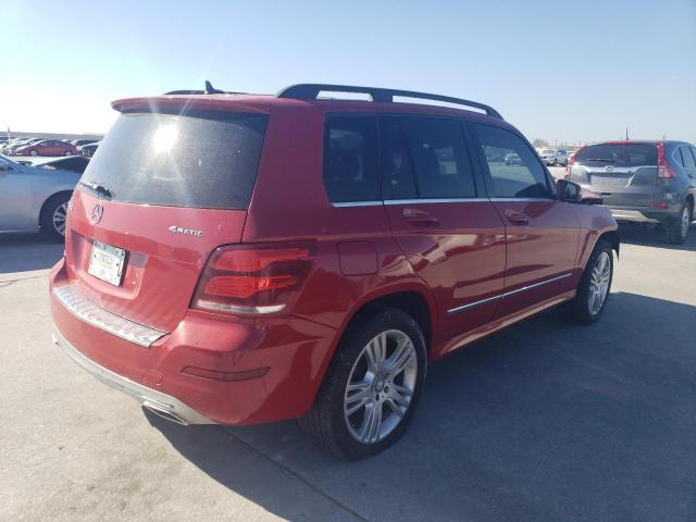 WDCGG8JB4FG372315 - 2015 MERCEDES-BENZ GLK 350 4MATIC RED photo 3