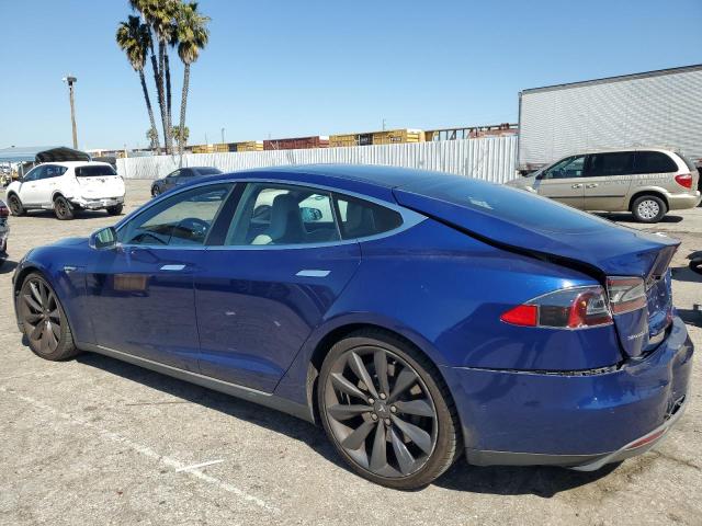 5YJSA1E26GF125134 - 2016 TESLA MODEL S ლურჯი ფოტო 2