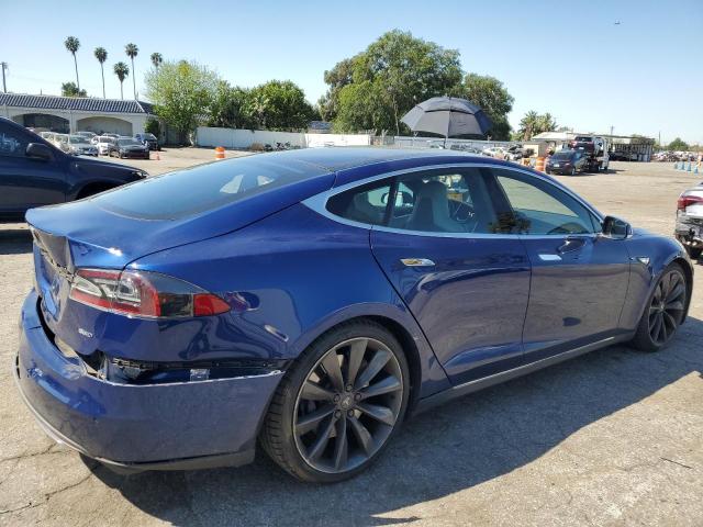 5YJSA1E26GF125134 - 2016 TESLA MODEL S ლურჯი ფოტო 3