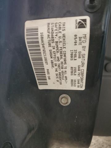 1G8AK54F65Z118237 - 2005 SATURN ION LEVEL 3 BLACK photo 12