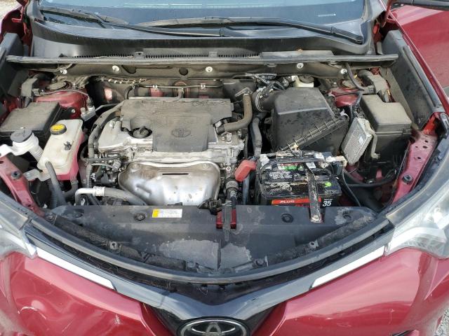 2T3ZFREVXJW450587 - 2018 TOYOTA RAV4 LE RED photo 11