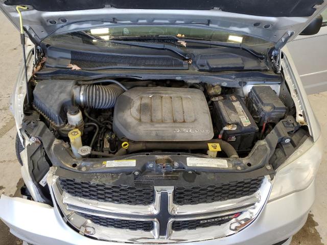 2C4RDGBG6CR302885 - 2012 DODGE GRAND CARA SE SILVER photo 12