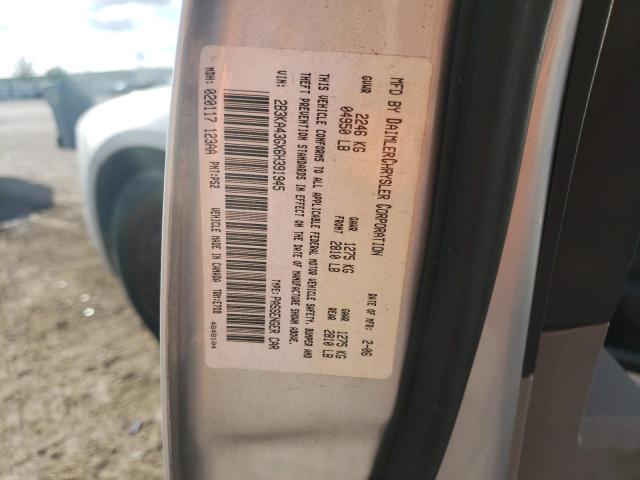 2B3KA43GX6H391945 - 2006 DODGE CHARGER SE SILVER photo 12