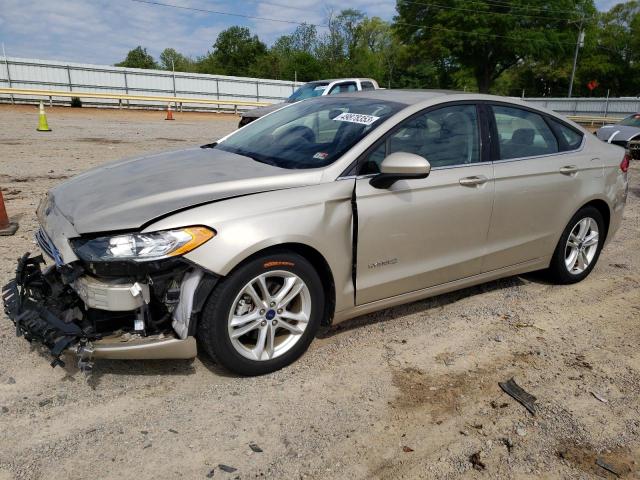 3FA6P0LU4JR175007 - 2018 FORD FUSION SE HYBRID TAN photo 1