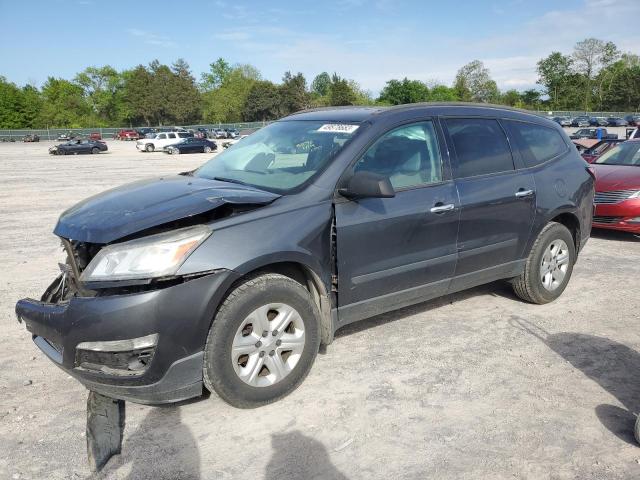 1GNKVFED6DJ127464 - 2013 CHEVROLET TRAVERSE LS GRAY photo 1