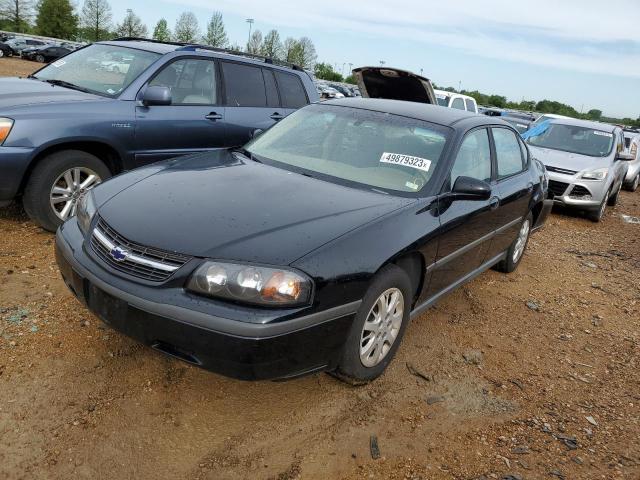 2G1WF52K949296287 - 2004 CHEVROLET IMPALA BLACK photo 1