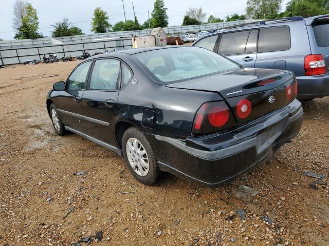 2G1WF52K949296287 - 2004 CHEVROLET IMPALA BLACK photo 2