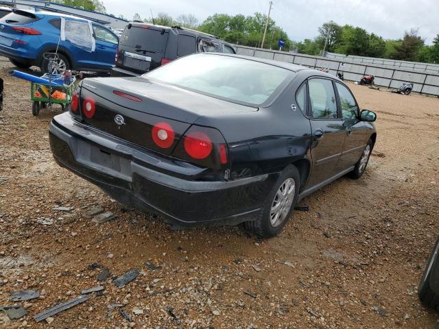 2G1WF52K949296287 - 2004 CHEVROLET IMPALA BLACK photo 3