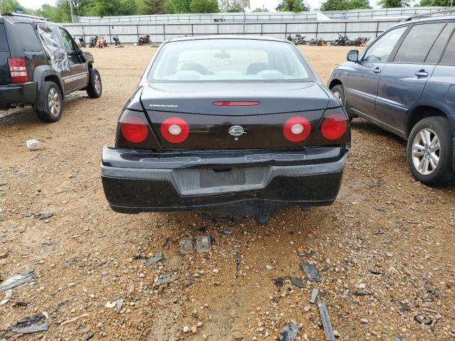 2G1WF52K949296287 - 2004 CHEVROLET IMPALA BLACK photo 6