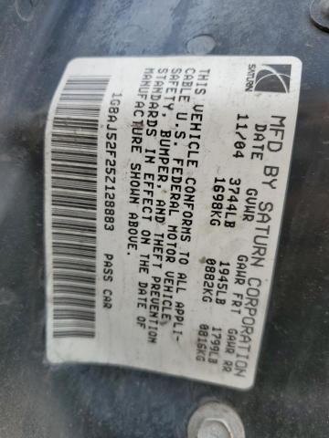 1G8AJ52F25Z128883 - 2005 SATURN ION LEVEL 2 银色 照片 13