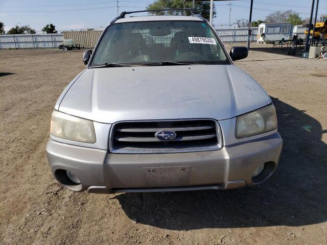 JF1SG65673G722409 - 2003 SUBARU FORESTER 2.5XS SILVER photo 5