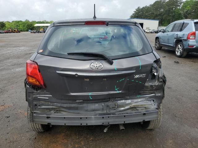 VNKKTUD3XFA037482 - 2015 TOYOTA YARIS GRAY photo 6