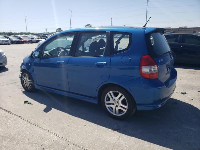 JHMGD38677S061551 - 2007 HONDA FIT S 蓝色 照片 2