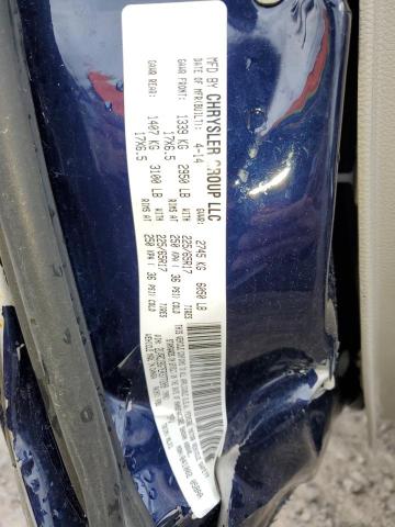 2C4RC1BG7ER377209 - 2014 CHRYSLER TOWN & COU TOURING 蓝色 照片 14