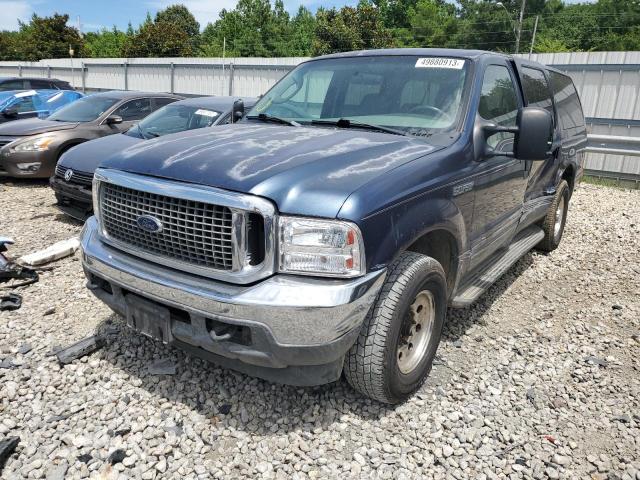 1FMNU40S34EB31737 - 2004 FORD EXCURSION XLT BLUE photo 1