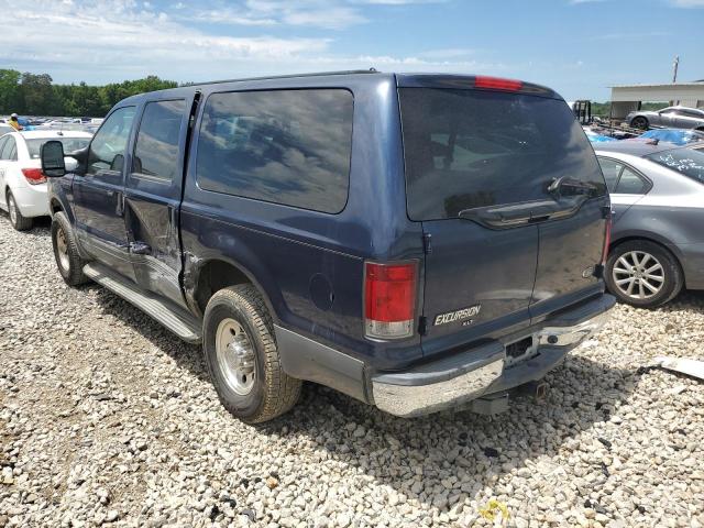 1FMNU40S34EB31737 - 2004 FORD EXCURSION XLT BLUE photo 2