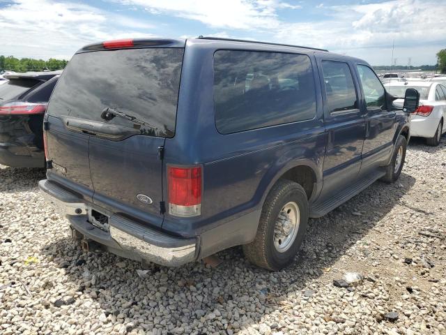 1FMNU40S34EB31737 - 2004 FORD EXCURSION XLT BLUE photo 3