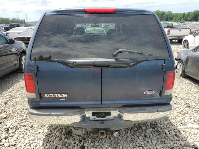 1FMNU40S34EB31737 - 2004 FORD EXCURSION XLT BLUE photo 6